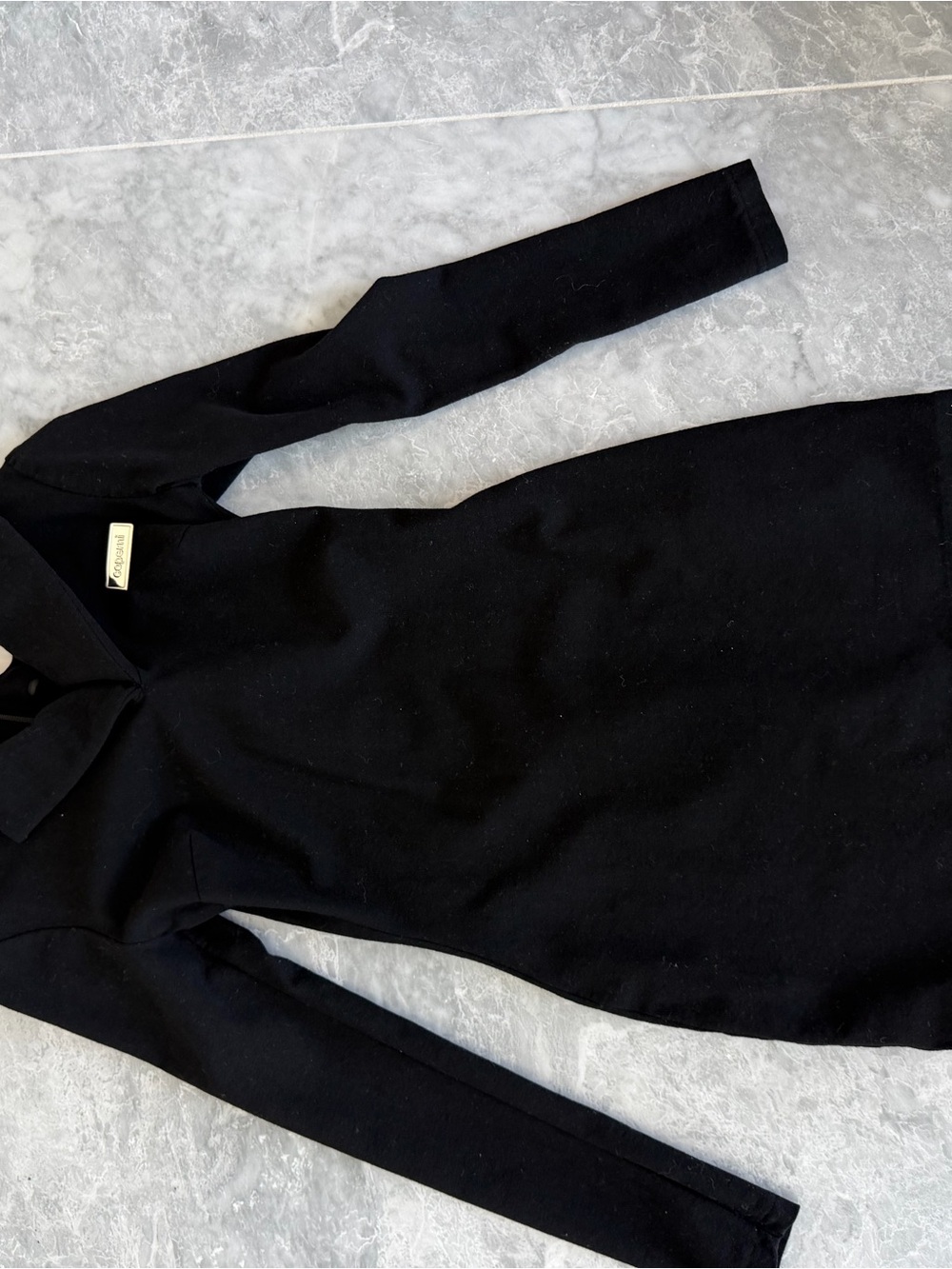 Coperni Classic Black Long-Sleeve Knit Jumpsuit